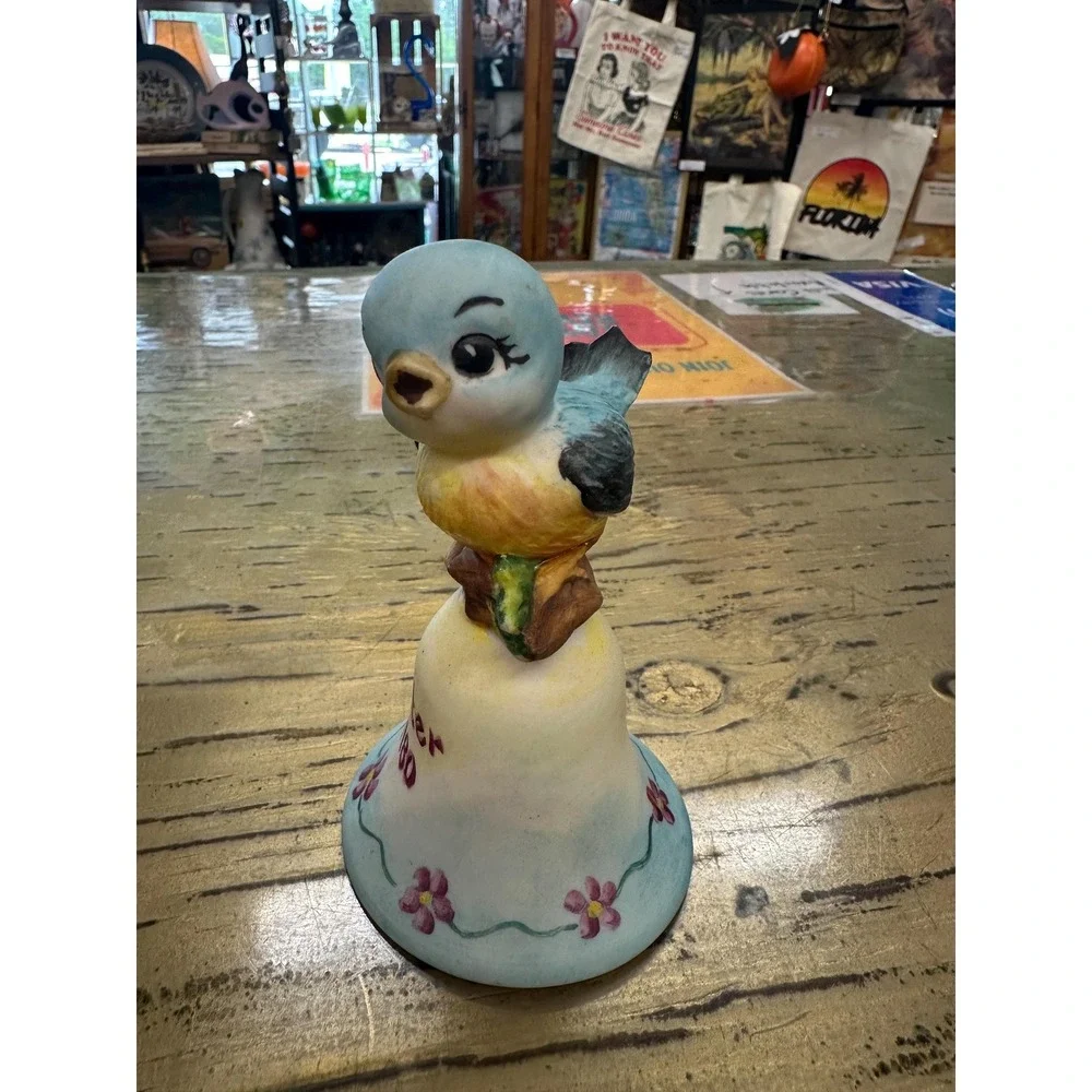 Vintage 1980 Blue Bird Easter Bell